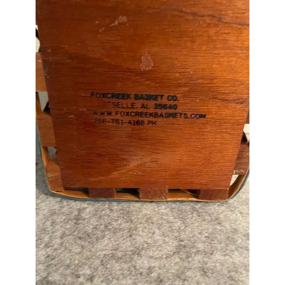 Fox Creek Basket Co. Hartselle Al. Utensil Holder  Hand Woven  #870 - Picture 5 of 5